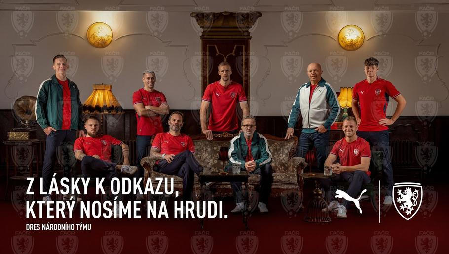 Dresy české fotbalové reprezentace pro play off o mistrovství světa