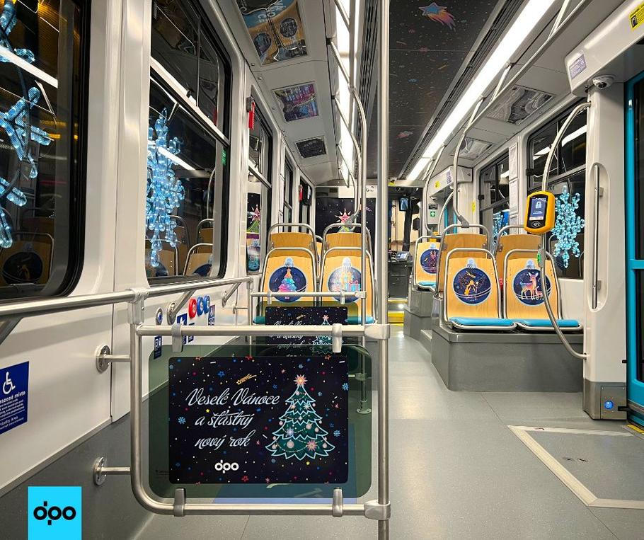 Ostravská vánoční tramvaj