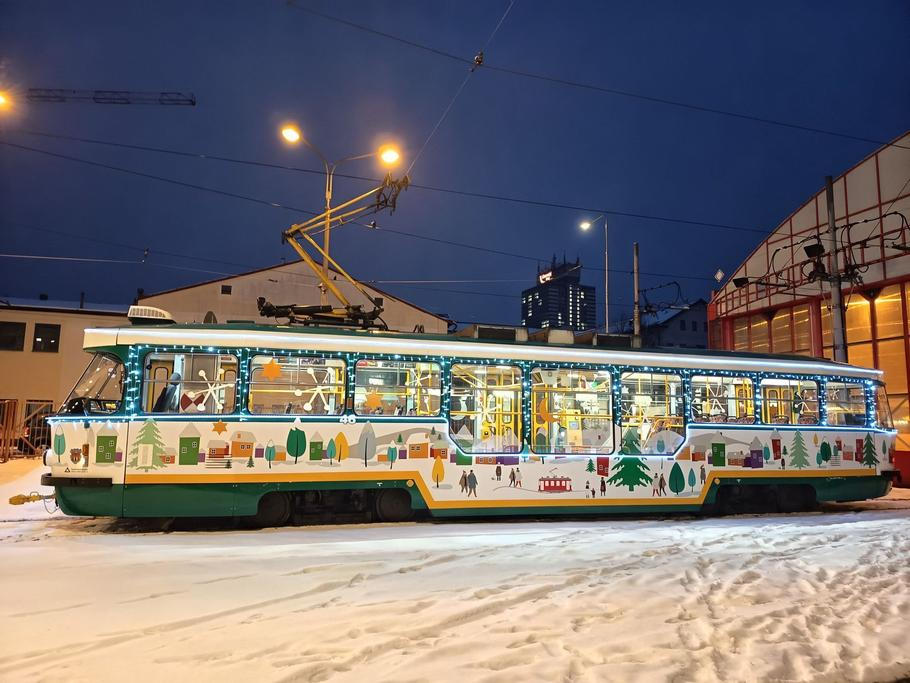 Liberecká vánoční tramvaj