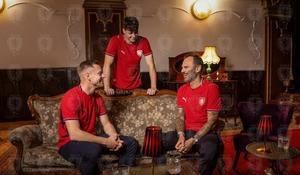 Dresy české fotbalové reprezentace pro play off o mistrovství světa