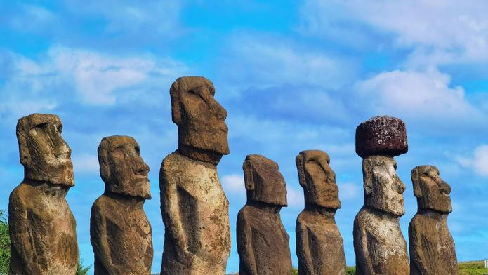 Sochy moai Velikonoční ostrov