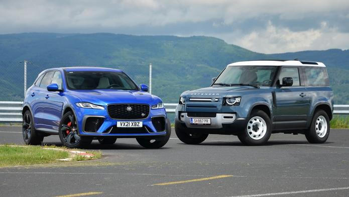 Land Rover 90 Jaguar F-Pace SVR