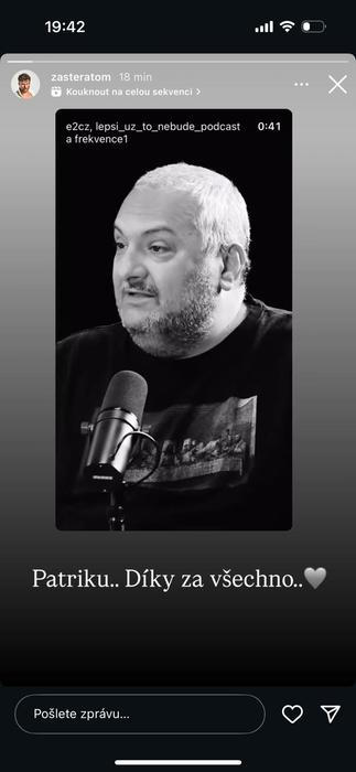Vzpomínka Tomáše Zástěry na Patrika Hezuckého 