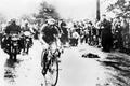 Charly Gaul při svém nejslavnějším kousku, vítězství v deštivé 21. etapě Tour de France 1958