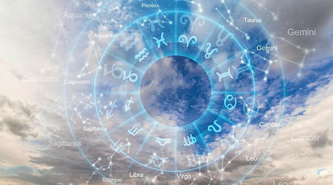 Zodiac,Signs,Astrology,Concepts,At,Sky,Background