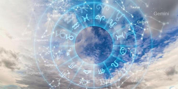 Zodiac,Signs,Astrology,Concepts,At,Sky,Background