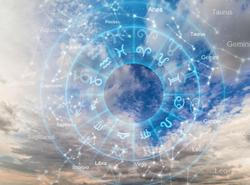 Zodiac,Signs,Astrology,Concepts,At,Sky,Background