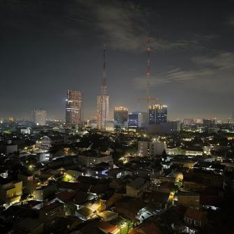 jakarta, město, indonésie