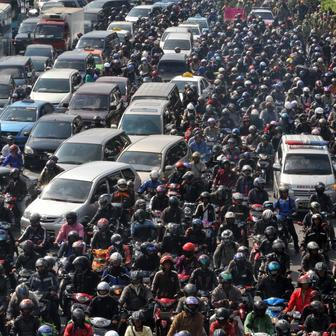 jakarta, město, indonésie