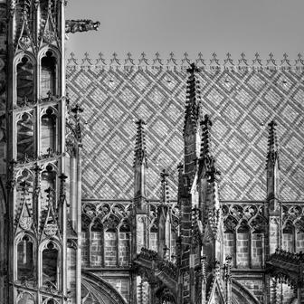 Ukázka z knihy Katedrála svatého Víta - Kamenná koruna království. Autor fotografií Jan William Drnek, nakladatelství NOBART, Praha 2025.