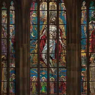 Ukázka z knihy Katedrála svatého Víta - Kamenná koruna království. Autor fotografií Jan William Drnek, nakladatelství NOBART, Praha 2025.