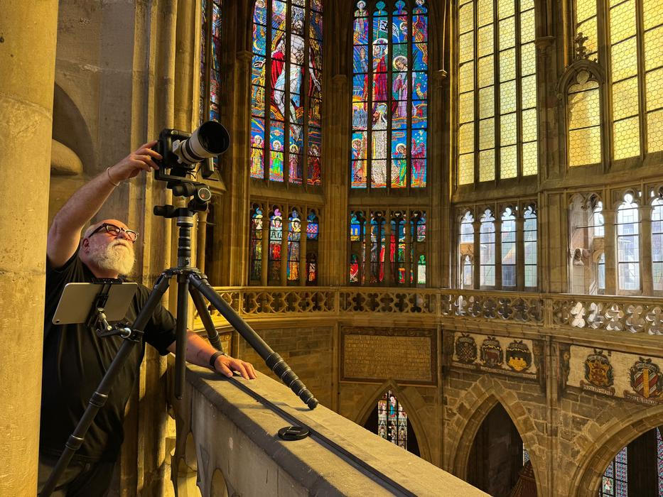 Ukázka z knihy Katedrála svatého Víta - Kamenná koruna království. Autor fotografií Jan William Drnek, nakladatelství NOBART, Praha 2025.