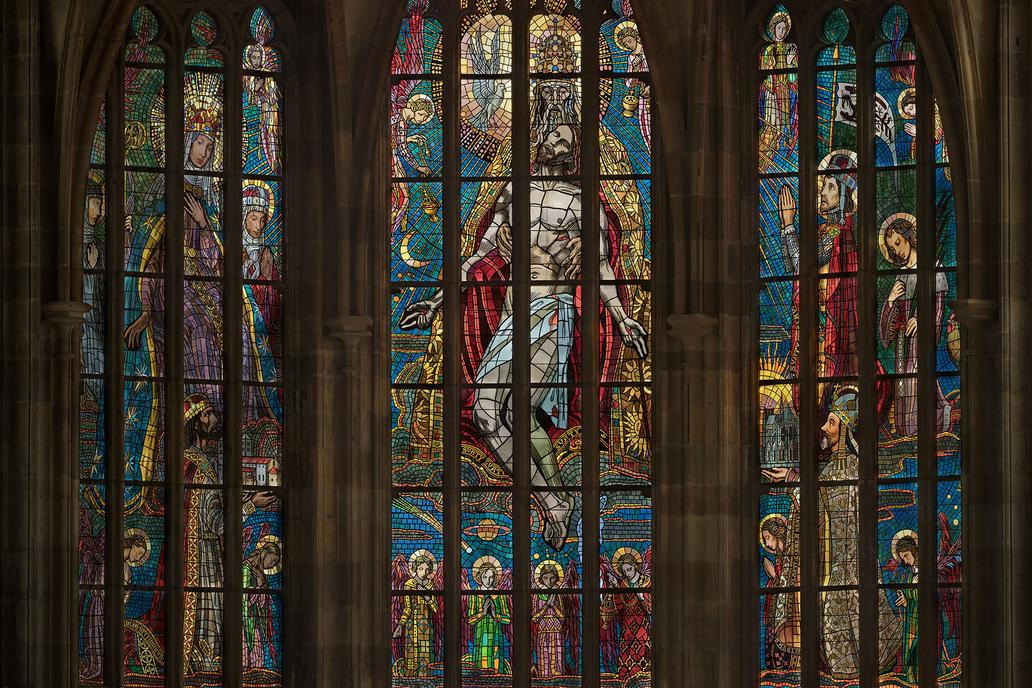 Ukázka z knihy Katedrála svatého Víta - Kamenná koruna království. Autor fotografií Jan William Drnek, nakladatelství NOBART, Praha 2025.