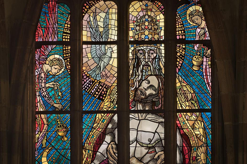 Ukázka z knihy Katedrála svatého Víta - Kamenná koruna království. Autor fotografií Jan William Drnek, nakladatelství NOBART, Praha 2025.