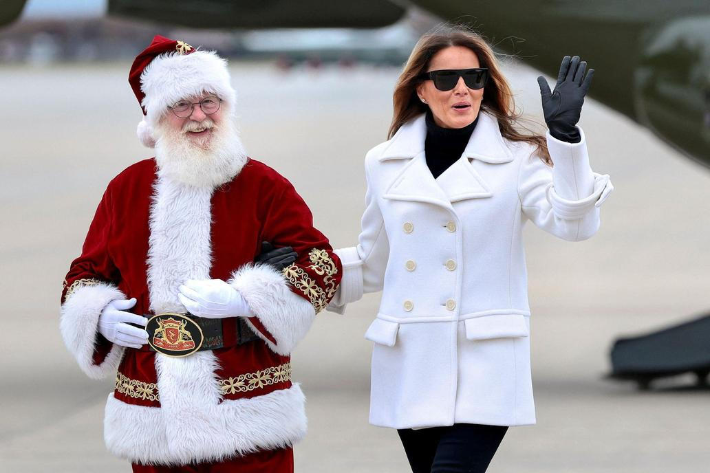 USA, Marine Corps, Melania Trump, charita, Santa Claus