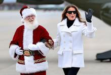 USA, Marine Corps, Melania Trump, charita, Santa Claus