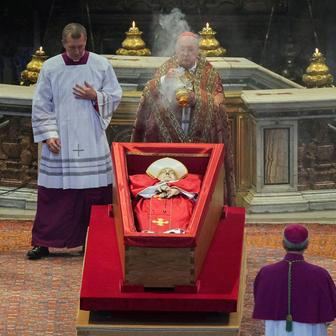 Pope Francis' coffin is transferred to St. Peter's Basilica