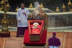 Pope Francis' coffin is transferred to St. Peter's Basilica