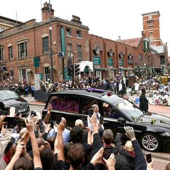 Ozzy Osbourne's funeral cortege travels through Birmingham