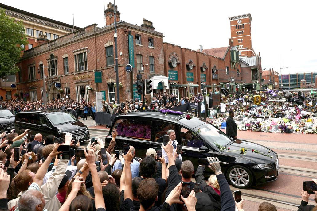 Ozzy Osbourne's funeral cortege travels through Birmingham