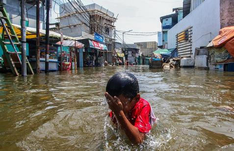 jakarta, město, indonésie