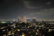 jakarta, město, indonésie