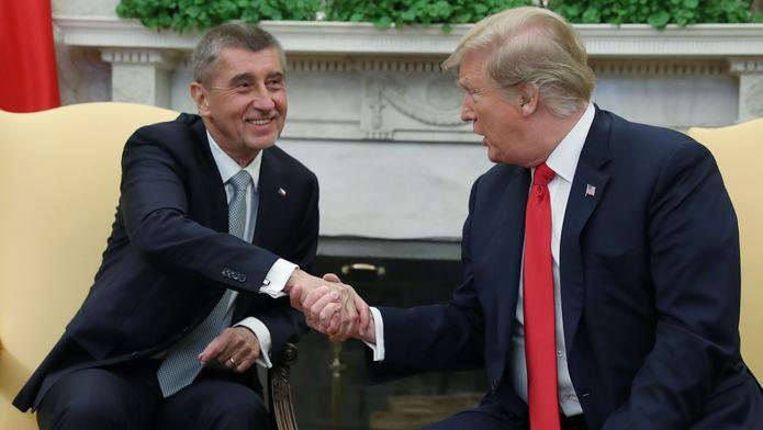 Babiš Trump Bílý dům