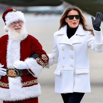 USA, Marine Corps, Melania Trump, charita, Santa Claus