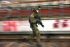 Německo, Berlín, metro vojenské cvičení, Rusko, Bundeswehr