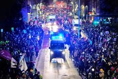 Německo, AFD, Alternativa pro Německo, Weidel. sjezd, Antifa, protest,  Generace Německo