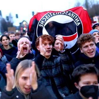 Německo, AFD, Alternativa pro Německo, Weidel. sjezd, Antifa, protest,  Generace Německo