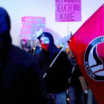 Německo, AFD, Alternativa pro Německo, Weidel. sjezd, Antifa, protest,  Generace Německo