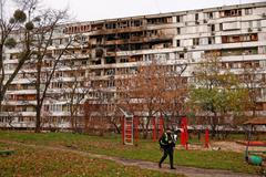 Ukrajina, Kyjev, Rusko, válka, drony, bombardování,