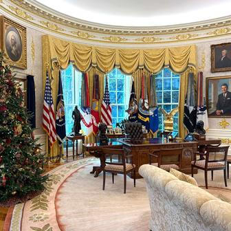 USA, Washington, Bílý dům, vánoce, výzdoba, Melanie, Donald Trump