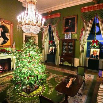 USA, Washington, Bílý dům, vánoce, výzdoba, Melanie, Donald Trump