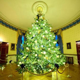 USA, Washington, Bílý dům, vánoce, výzdoba, Melanie, Donald Trump