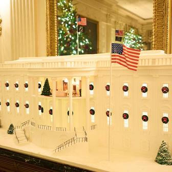 USA, Washington, Bílý dům, vánoce, výzdoba, Melanie, Donald Trump