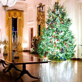 USA, Washington, Bílý dům, vánoce, výzdoba, Melanie, Donald Trump