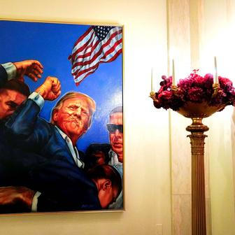 USA, Washington, Bílý dům, vánoce, výzdoba, Melanie, Donald Trump