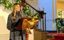 USA, Washington, Bílý dům, vánoce, výzdoba, Melanie, Donald Trump