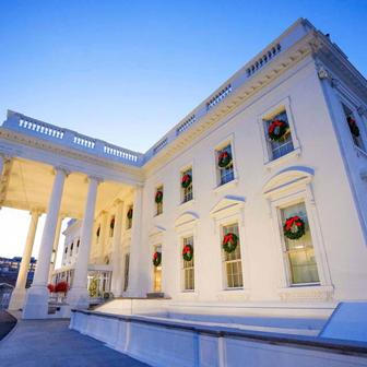 USA, Washington, Bílý dům, vánoce, výzdoba, Melanie, Donald Trump