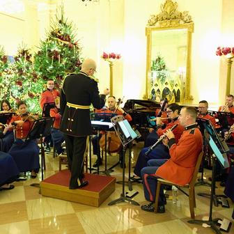 USA, Washington, Bílý dům, vánoce, výzdoba, Melanie, Donald Trump