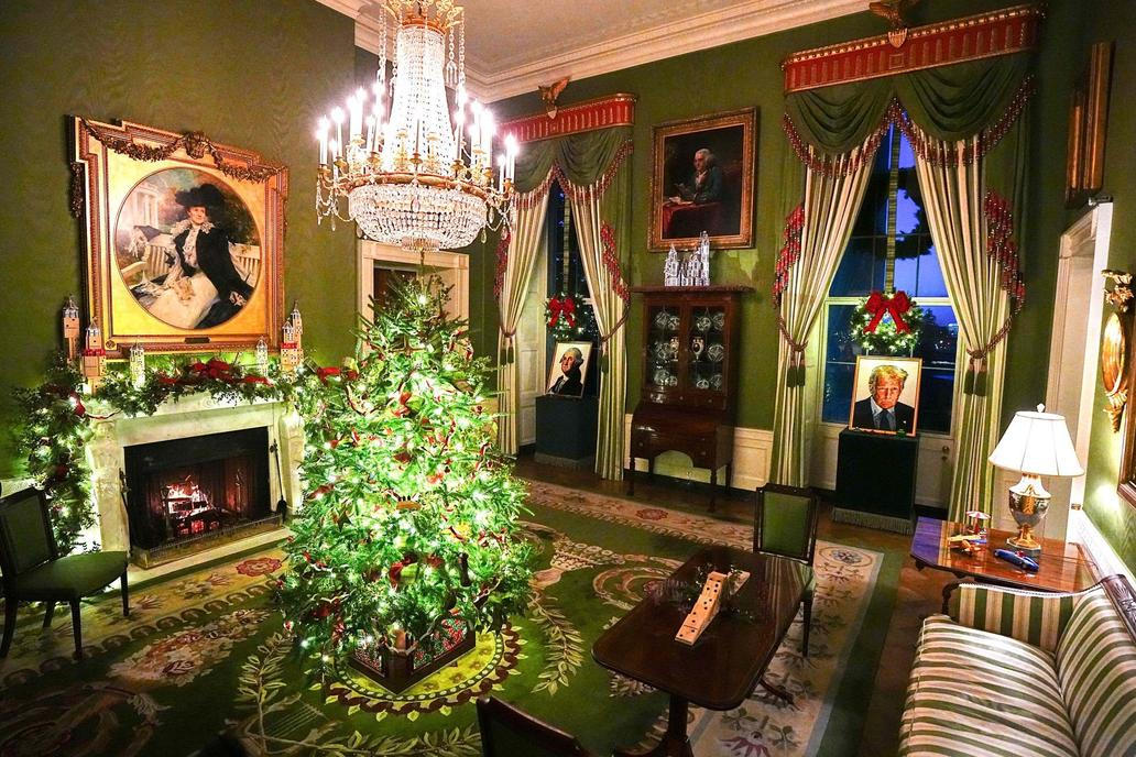 USA, Washington, Bílý dům, vánoce, výzdoba, Melanie, Donald Trump