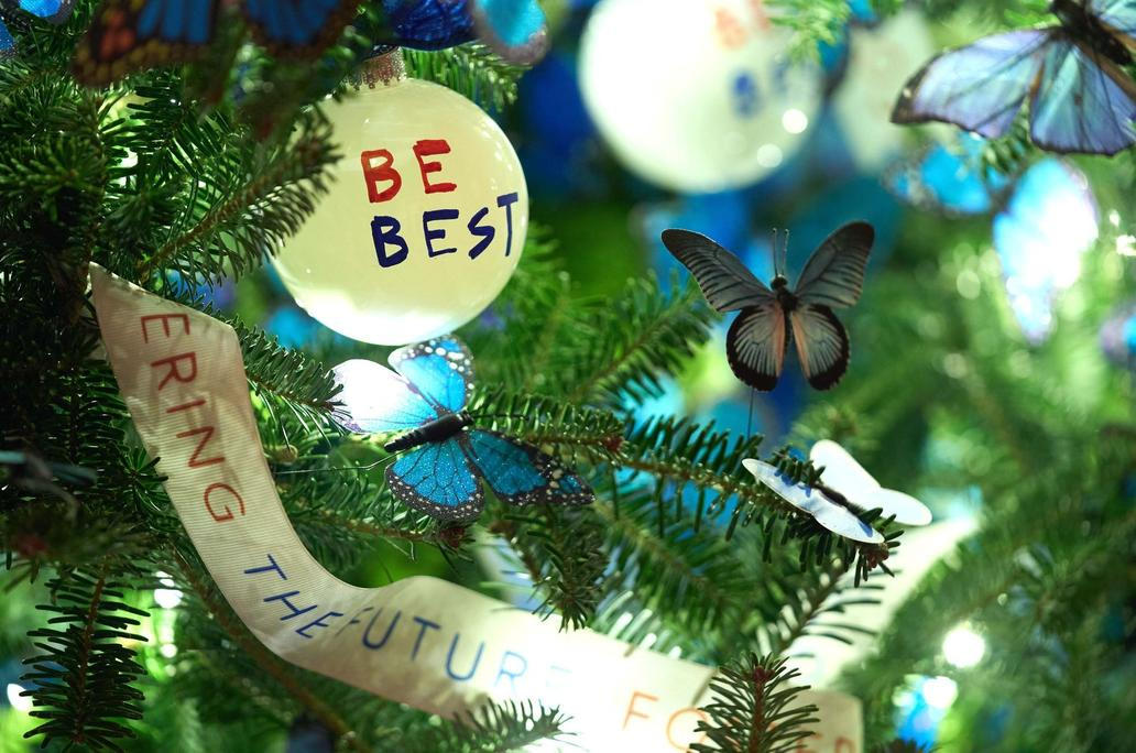 USA, Washington, Bílý dům, vánoce, výzdoba, Melanie, Donald Trump