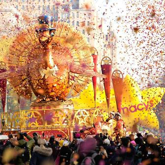 USA, New York, přehlídka, Den díkuvzdání. Macy´s
