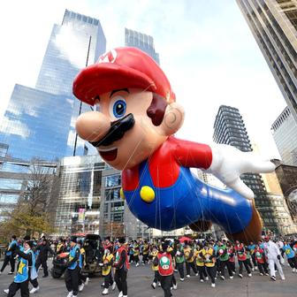 USA, New York, přehlídka, Den díkuvzdání. Macy´s