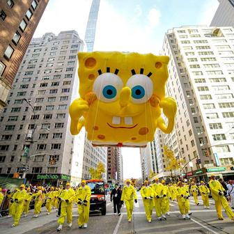 USA, New York, přehlídka, Den díkuvzdání. Macy´s