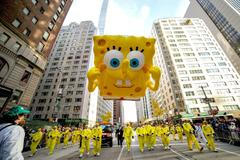 USA, New York, přehlídka, Den díkuvzdání. Macy´s