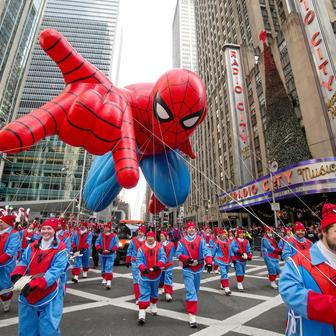 USA, New York, přehlídka, Den díkuvzdání. Macy´s