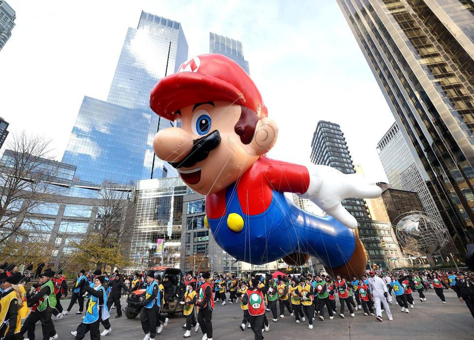 USA, New York, přehlídka, Den díkuvzdání. Macy´s